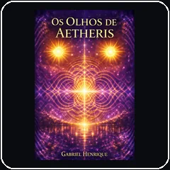 Capa do livro Os Olhos de Aetheris — Literatura Quântica